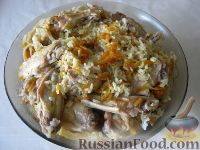 Фото приготовления рецепта: Ароматный плов из куриных крылышек - шаг №15