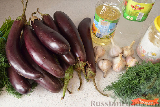 Фото приготовления рецепта: Баклажаны "как грибы" (с чесноком) на зиму - шаг №1