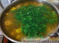 Фото приготовления рецепта: Турецкий суп с чечевицей и мясными шариками - шаг №15