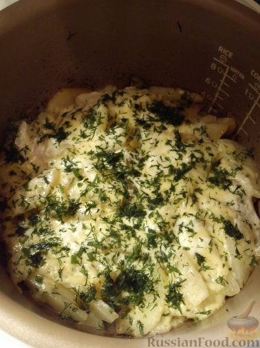 Фото приготовления рецепта: Запеканка из гречки с куриным фаршем и грибами - шаг №6