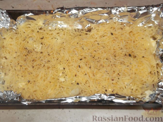 Фото приготовления рецепта: Запеканка из цветной капусты с помидорами - шаг №11