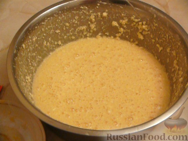 Фото приготовления рецепта: Шоколадно-апельсиновый кекс с орехами - шаг №3