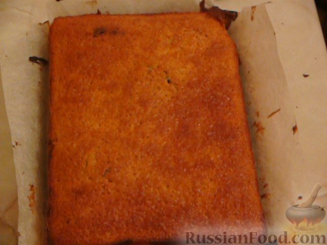 Фото приготовления рецепта: Шоколадно-апельсиновый кекс с орехами - шаг №9