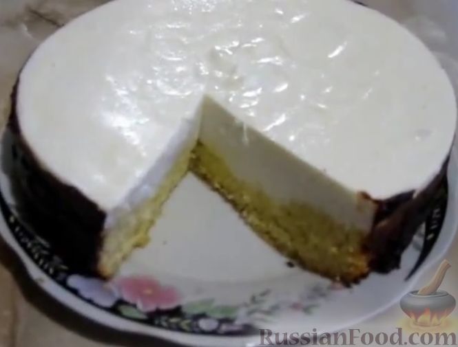 Бисквитный торт с суфле