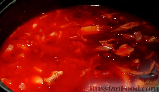 Украинский красный борщ. Классический рецепт со свининой