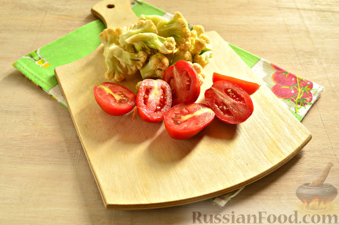 Фото приготовления рецепта: Маринованная цветная капуста (на зиму) - шаг №3