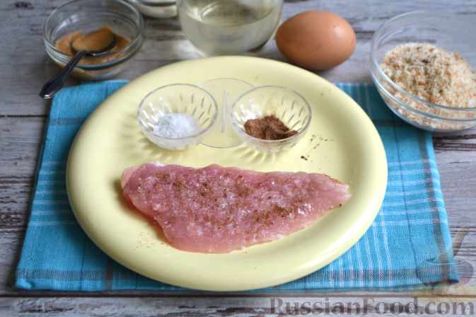 Фото приготовления рецепта: Шницель из свинины - шаг №3