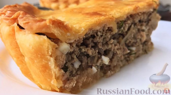 Мясной пирог, пошаговый рецепт на ккал, фото, ингредиенты - Екатерина Скобелева