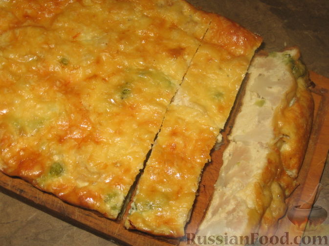 Фото приготовления рецепта: Пирог с цветной капустой и брокколи - шаг №5