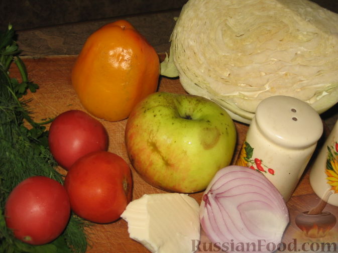 Фото приготовления рецепта: Овощной суп с кислыми яблоками - шаг №1