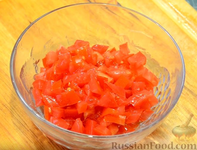 Фото приготовления рецепта: Салат из баклажанов - шаг №9