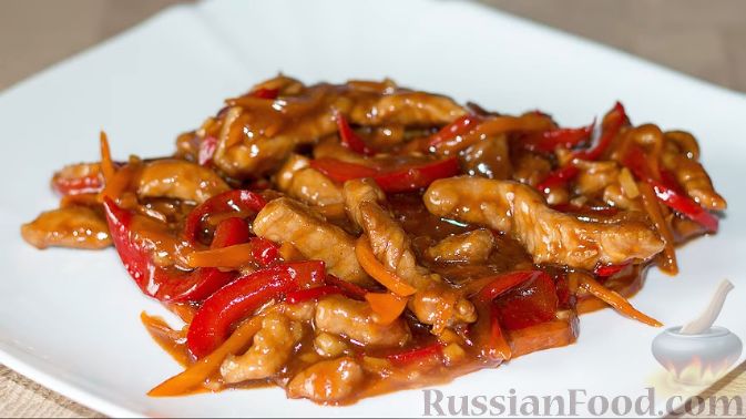 Курица по-китайски в кисло-сладком соусе: пошаговый рецепт