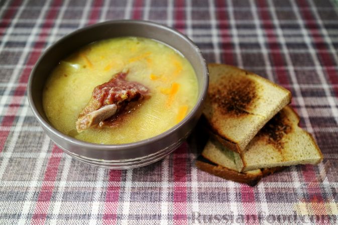 Суп гороховый с копченостями: пошаговый рецепт