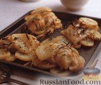 Фото к рецепту: Картофель, запеченный с лососем