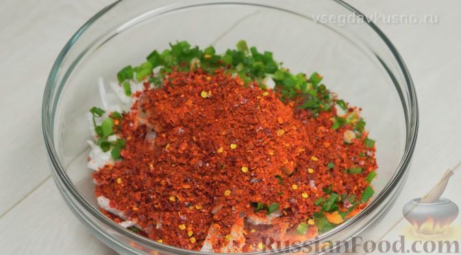 Фото приготовления рецепта: Кимчи из зелёного острого перца - шаг №8