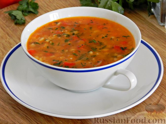 Фото приготовления рецепта: Суп с булгуром и чечевицей - шаг №12