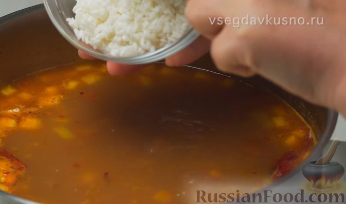 Фото приготовления рецепта: Узбекский суп Мастава - шаг №8