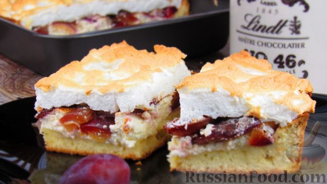 Тертый пирог со сливами — рецепт с фото пошагово