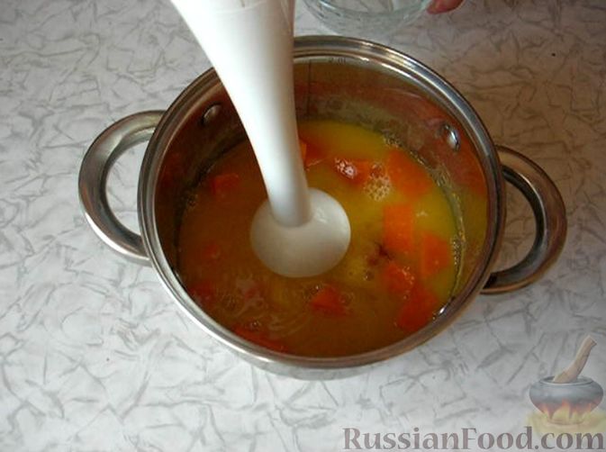 Фото приготовления рецепта: Тыквенное желе с апельсиновым ароматом - шаг №4