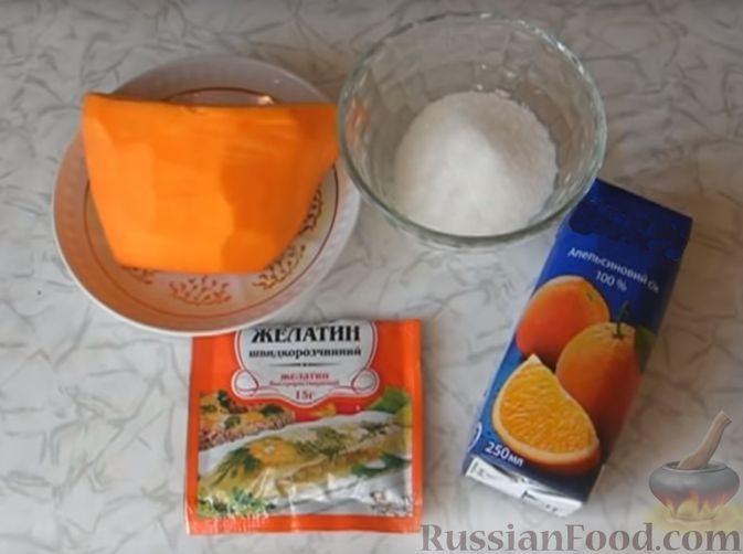 Фото приготовления рецепта: Тыквенное желе с апельсиновым ароматом - шаг №1