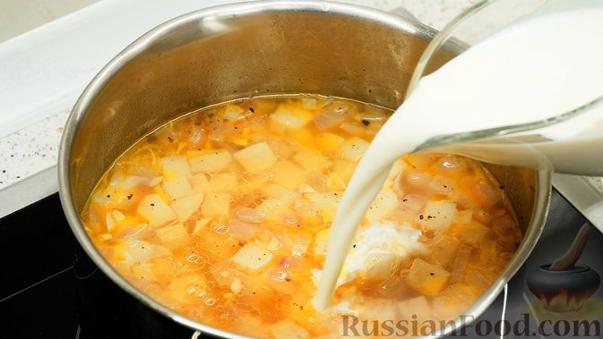 Фото приготовления рецепта: "Нецветной" суп из топинамбура - шаг №10