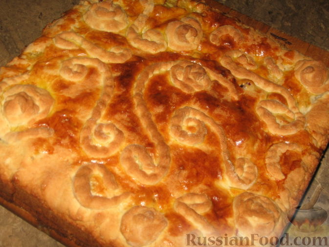 Фото приготовления рецепта: Пирог с яблоками и ежевикой - шаг №6