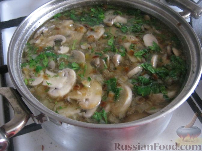 Домашний грибной суп рецепт