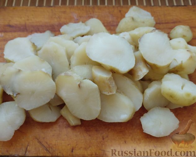 Фото приготовления рецепта: Топинамбур, запеченный с сыром - шаг №4