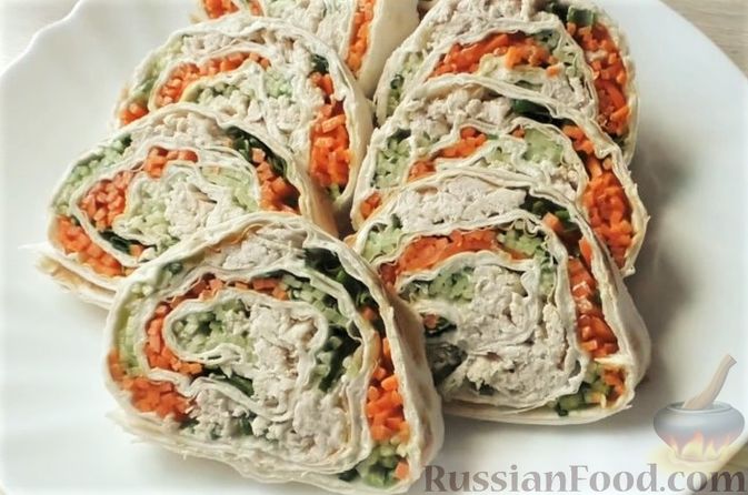 Лаваш с курицей и корейской морковкой - пошаговый рецепт с фото на dentalart-nn.ru