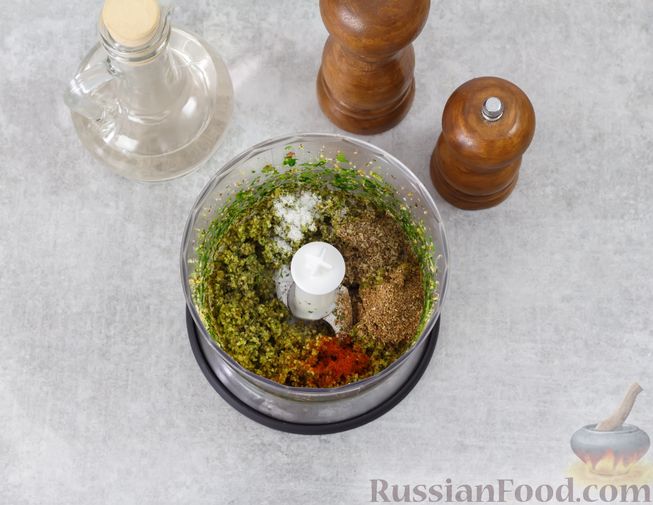 Фото приготовления рецепта: Салат из цветной капусты с красным луком - шаг №6