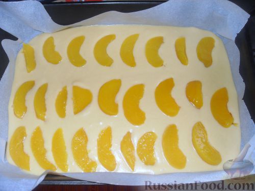 Фото приготовления рецепта: Персиковый пирог - шаг №1