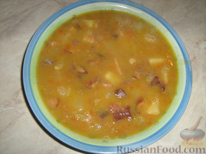 Гороховый суп на воде рецепт