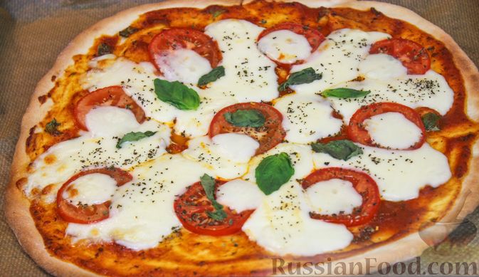Пицца Маргарита без дрожжей – простой и вкусный рецепт, как приготовить пошагово