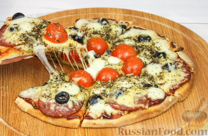 Ленивая пицца из лаваша на сковороде рецепт с фото пошагово - webmaster-korolev.ru