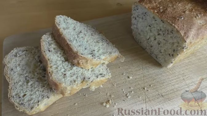Фото приготовления рецепта: Ночной хлеб с пшеном и семенами льна - шаг №8