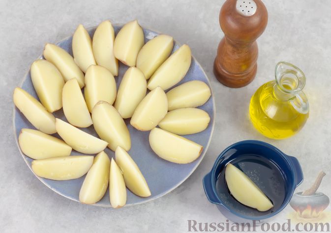 Фото приготовления рецепта: Картошка, запечённая  с семечками - шаг №5