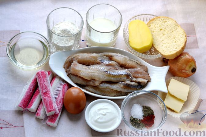Фото приготовления рецепта: Рыбные котлеты с крабовыми палочками - шаг №1
