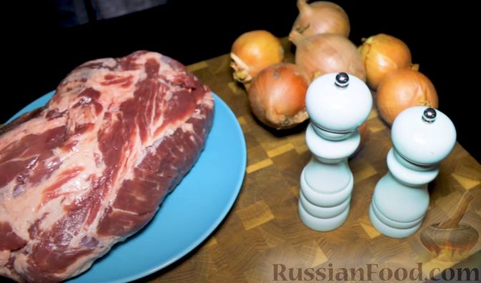 Фото приготовления рецепта: Шашлык из свинины в луковом маринаде - шаг №1