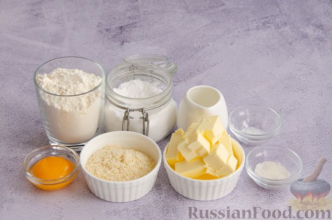 Фото приготовления рецепта: Песочное печенье с апельсиновым курдом - шаг №1