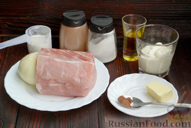 Фото приготовления рецепта: Бефстроганов из свинины - шаг №1
