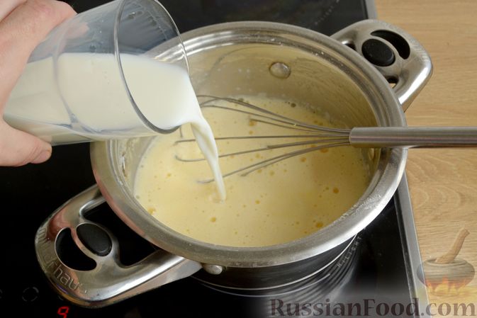 Фото приготовления рецепта: Пирог на йогурте, с заварным кремом - шаг №2