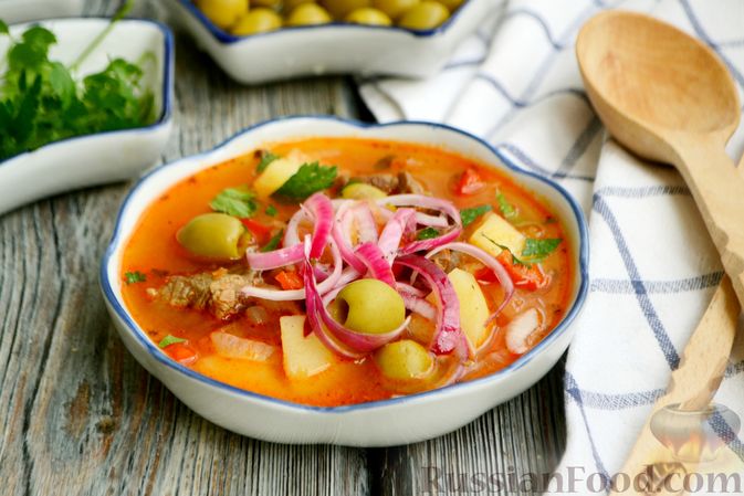 Фото приготовления рецепта: Суп из телятины с овощами - шаг №18