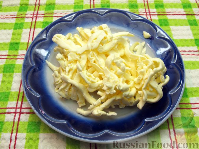 Фото приготовления рецепта: Салат "Мимоза" без картофеля - шаг №14