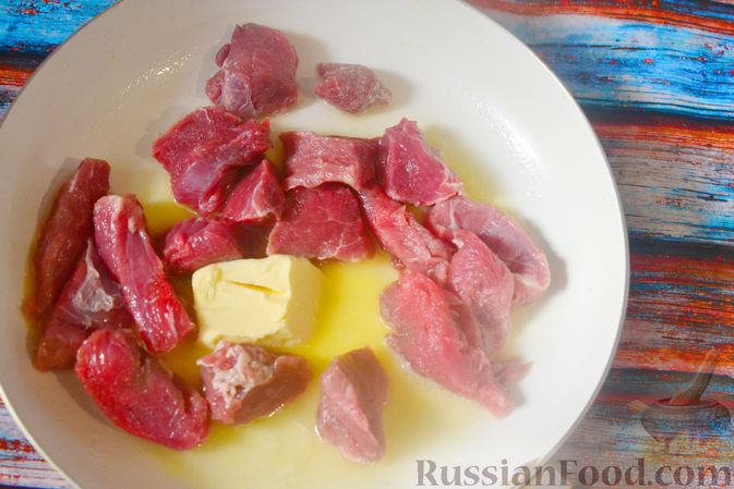 Фото приготовления рецепта: Густой суп с говядиной и сливками - шаг №3