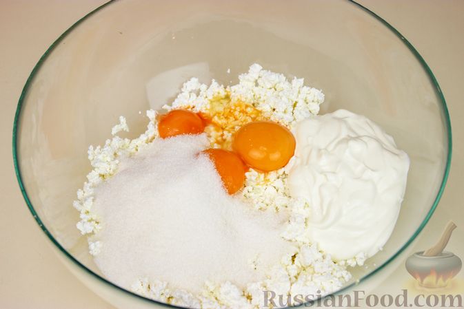 Фото приготовления рецепта: Творожная запеканка с рисом - шаг №1
