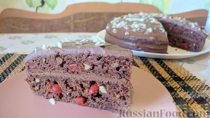 Фото приготовления рецепта: Шоколадный торт из кабачков - шаг №27