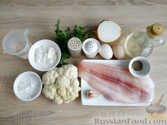 Фото приготовления рецепта: Рубленые рыбные котлеты с цветной капустой - шаг №1