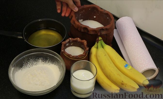 Фото приготовления рецепта: Жареные бананы в кляре - шаг №1