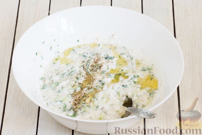 Фото приготовления рецепта: Холодный суп "Таратор" с рисом - шаг №11