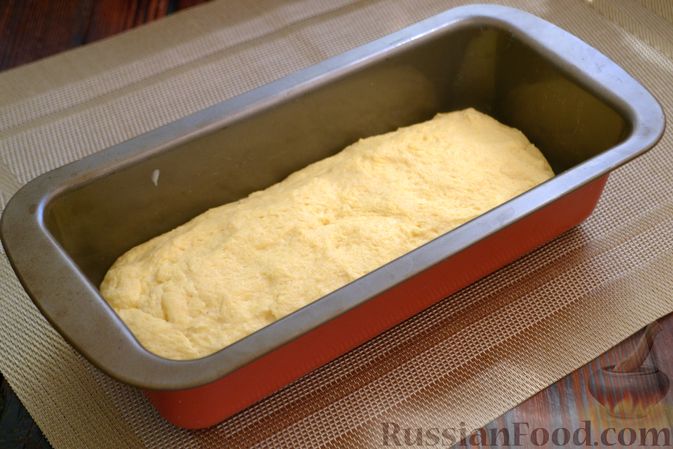Фото приготовления рецепта: Кукурузный хлеб на кефире - шаг №7